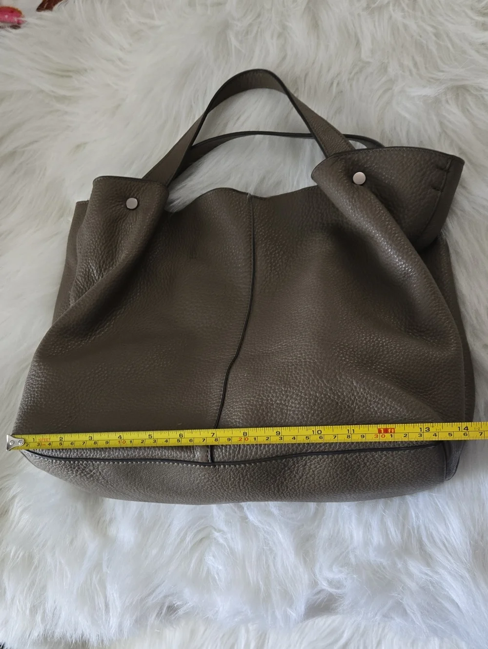 Vince Camuto Greige Slouchy Hobo Bag